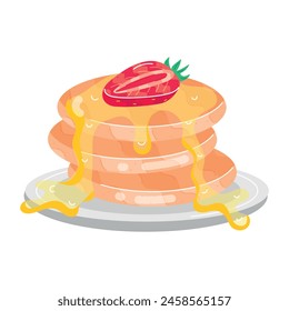 Strawberry Fruit Flat Stickers  icon
