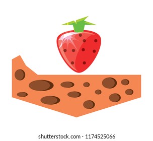 strawberry fruit icon