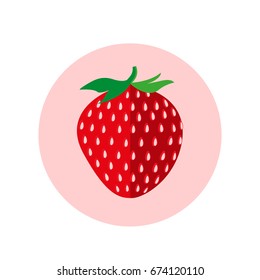 Strawberry fruit icon
