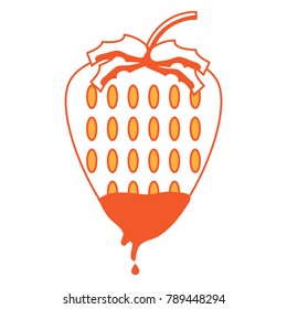 strawberry fruit icon
