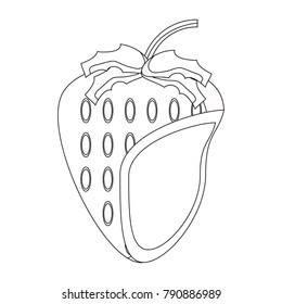 strawberry fruit icon