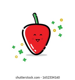 STRAWBERRY FRUIT ICON LOGO VECTOR