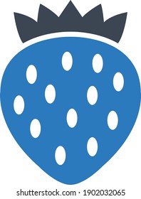 Strawberry fruit icon vector illustration
