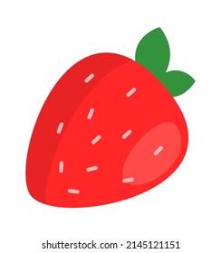 Strawberry fruit icon. Vector illustration
