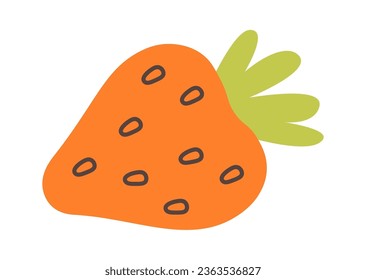 Ilustración vectorial de icono de fresa