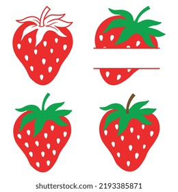 Strawberry fruit icon,Red strawberry,Strawberry fruit sign,silhouette vector illustration,Vector red strawberries,
Strawberry vector illustration