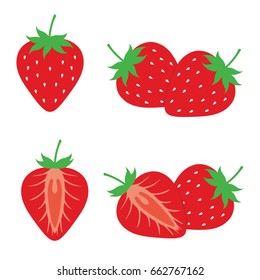 5,017 Strawberry cut in half Stock Illustrations, Images & Vectors ...