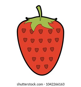 Strawberry fruit isolated
