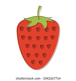 Strawberry fruit isolated