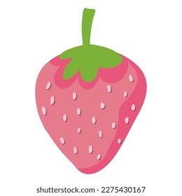 Erdbeerfrucht einzeln auf Symbolen