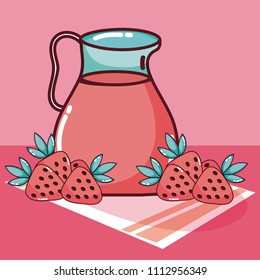 Strawberry fruit juice
