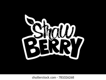 strawberry fruit logo