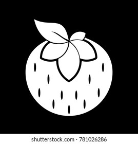 strawberry fruit logo
