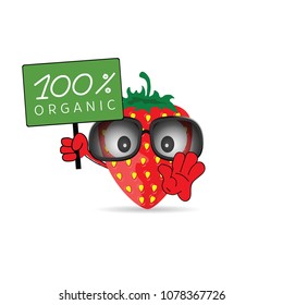 strawberry fruit natural illustration