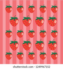 Strawberry Fruit Seamless
Pattren Modern Design