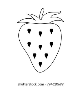 Strawberry fruit symbol