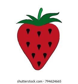 Strawberry fruit symbol