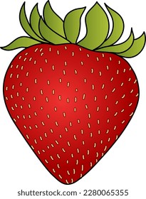 Strawberry fruit vector icon design