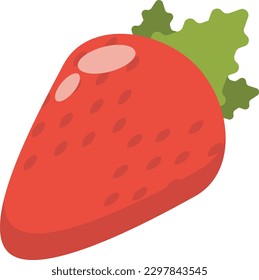 Strawberry Fruit vector illustration isolated on white background