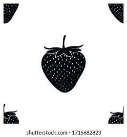 strawberry fruit vector - Strawberry and slices of strawberrys. Vector illustration of strawberrys. Vector illustration for decorative poster, emblem natural product, farmers market. 
