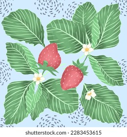 frutos de fresa sin fisuras. fondo de frutas.