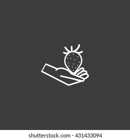 Strawberry in hand
