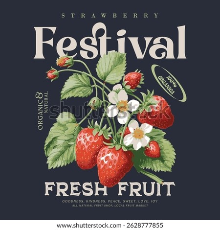 Strawberry hand drawn vector graphics, t-shirts, sweatshirt fruits print design, women's food fashion vibes trendy strawberry illustration artwork , fruit illustration for summer vibes
