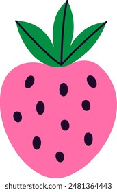 Ilustración vectorial dibujada a mano de fresa