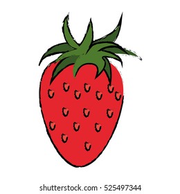 strawberry healthy fruit nature drawing