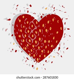 strawberry heart