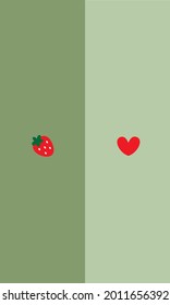 Patrones rojos de fresa, Ilustración vectorial de stock.
