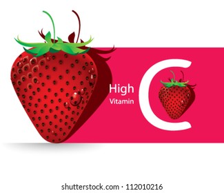 Strawberry high vitamin C vector