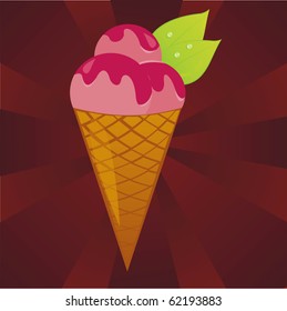 strawberry ice-cream