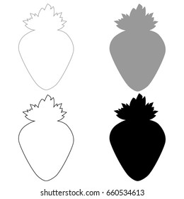The strawberry  icon .