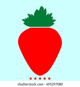 The strawberry icon .