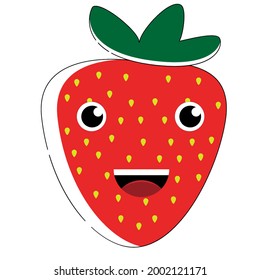 Strawberry . Icon . Avatar . Vector .