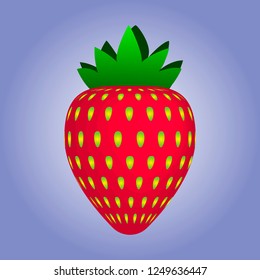 Strawberry icon at the background