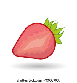 strawberry icon design 