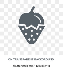 Strawberry icon. Strawberry design concept from Fruit and vegetables collection. Simple element vector illustration on transparent background.