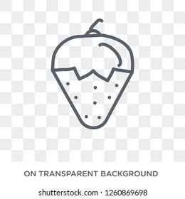 Strawberry icon. Strawberry design concept from Fruit and vegetables collection. Simple element vector illustration on transparent background.