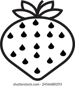 strawberry icon design eps 10