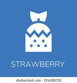  Strawberry icon. Editable  Strawberry icon for web or mobile.