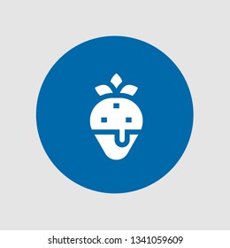  Strawberry icon. Editable  Strawberry icon for web or mobile.