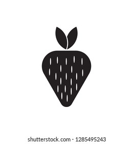 Strawberry icon. Element of cyber security for mobile concept and web apps icon. Glyph, flat icon for website design and development, app development