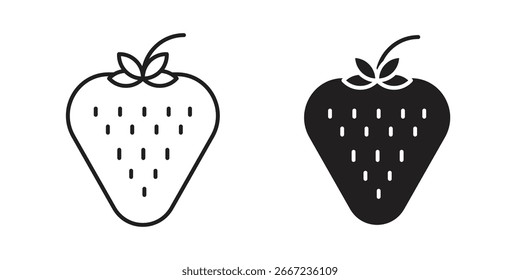 Elementos de iconos de fresa.