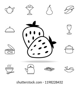 Strawberry icon. Food icons universal set for web and mobile