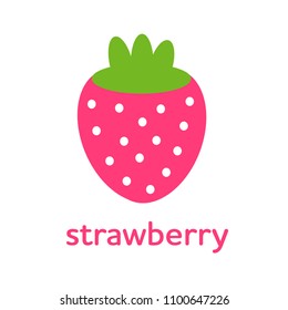 Strawberry icon. Fresh fruit. Natural product.