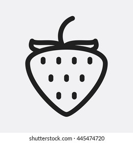Strawberry icon illustration isolated vector sign symbol