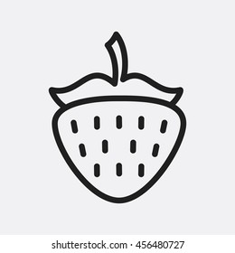 Strawberry icon illustration isolated vector sign symbol