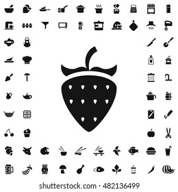 Strawberry icon illustration isolated vector sign symbol
